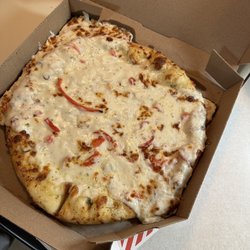 Domino's Pizza - Thought it was extra cheese, roasted red peppers and garlic parm sauce.