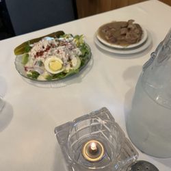 Manor On Main - Salad bar and Chicken gizzards