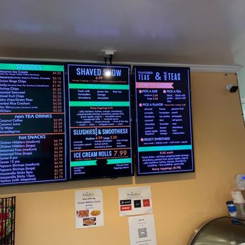 Frostea - This is the menu for FrosTea - Bubble Tea Near Me - San Francisco, California