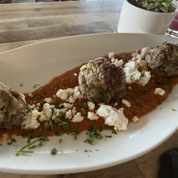 Beeside Balcony - Lamb & beef meatballs - Mediterranean Near Me - Del Mar, California Beeside Balcony - Lamb & beef meatballs - Mediterranean Near Me - Del Mar, California