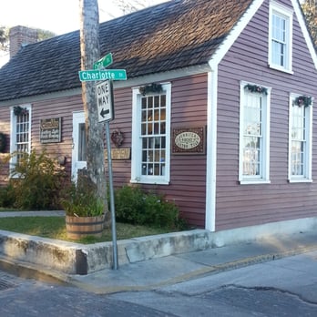 Southern Lights Candle Company - Cutest little red historic building!  Houses Southern Lights Candle Shop and Jennifer Roche Tiles - Candle Stores Near Me - St. Augustine, Florida