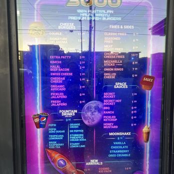 Burger 3000 - Menu close up - Burgers Near Me - Chatsworth, California Burger 3000 - Menu close up - Burgers Near Me - Chatsworth, California