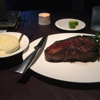 Steak 954 - 50 day old dry aged bone in NY. MEDIUM cooked to perfection - Steakhouses Near Me - Fort Lauderdale, Florida Steak 954 - 50 day old dry aged bone in NY. MEDIUM cooked to perfection - Steakhouses Near Me - Fort Lauderdale, Florida