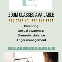 Turning Point offers virtual services. Counseling , classes and consultation
