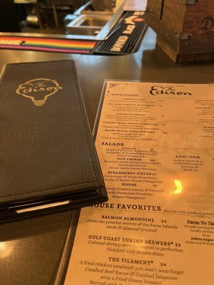 Menu photo 1 The Edison Tallahassee, FL