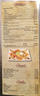 Menu photo 6 Morralito Mexican Grill Duarte, CA