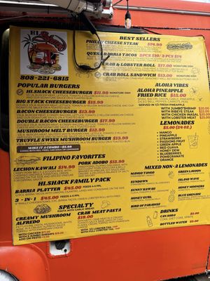 Menu photo 6 HI Shack Honolulu, HI