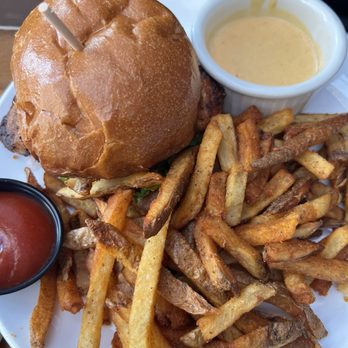 Con Murphy's - Blackened Grouper Sandwich and old bay fries - Irish Near Me - Philadelphia, Pennsylvania Con Murphy's - Blackened Grouper Sandwich and old bay fries - Irish Near Me - Philadelphia, Pennsylvania