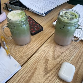 Qamaria Yemeni Coffee - Iced Dubai matcha latte - Coffee & Tea Near Me - Mansfield, Texas