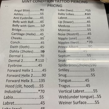 Mint Condition Tattoo Piercing - Tattoo Near Me - Upland, California