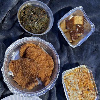 Addy's Barbeque - Chicken cutlets Mac and cheese collard greens - Barbeque Near Me - Edison, New Jersey
