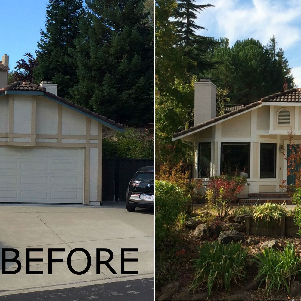 before and after of house exterior