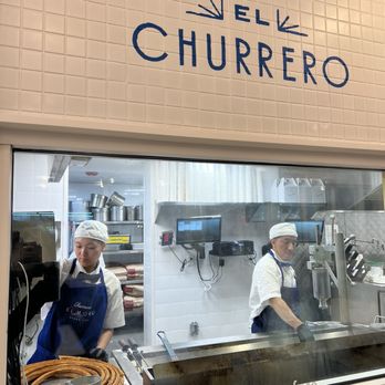El Moro - View of the workers making churros. - Desserts Near Me - Los Angeles, California