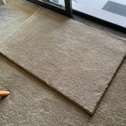 One of three carpet pads I had made to protect my new wall-to-wall carpet.