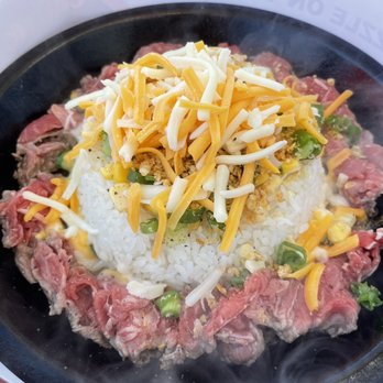 Sizzling Lunch - Garlic Beef Pepper Rice with cheese - Japanese Near Me - San Jose, California Sizzling Lunch - Garlic Beef Pepper Rice with cheese - Japanese Near Me - San Jose, California