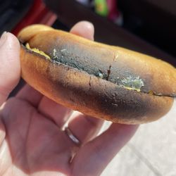 McDonald's - My burnt bagel. So not yummy.