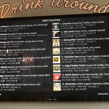 Beermiscuous - Draft beer menu as of Oct 2018 - Beer Bar Near Me - Chicago, Illinois