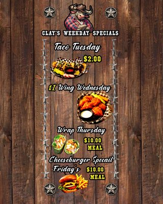 Menu photo 2 Clay's Bar & Grill Bakersfield, CA Menu photo 2 Clay's Bar & Grill Bakersfield, CA