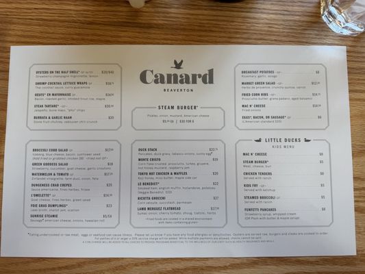 Menu photo 2 Canard Beaverton, OR Menu photo 2 Canard Beaverton, OR