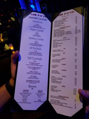 Menu photo 8 230 Fifth Rooftop Bar New York, NY