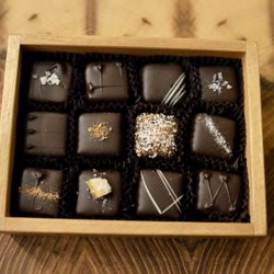 Arrowhead Chocolates - Artisan truffle collection in handmade wooden box