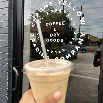Chrome Yellow  - Iced chai with vanilla - Coffee & Tea Near Me - Atlanta, Georgia