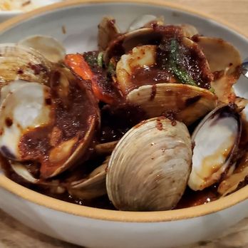 Nari - Chili Jam Clams ($29) - Thai Near Me - San Francisco, California Nari - Chili Jam Clams ($29) - Thai Near Me - San Francisco, California