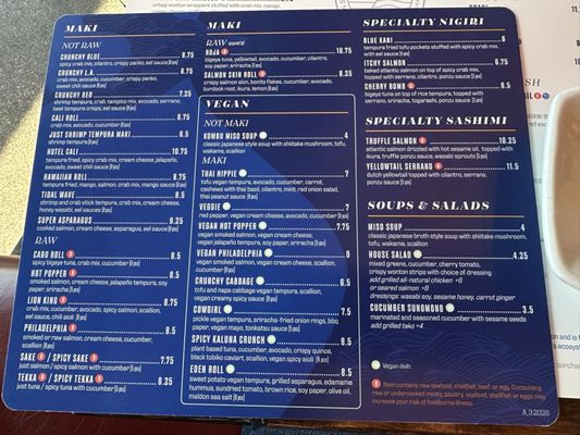 Menu photo 1 Blue Sushi Sake Grill Austin, TX Menu photo 1 Blue Sushi Sake Grill Austin, TX