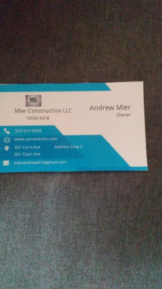 Slide of Mier Construction