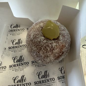 Caffe Sorrento - Pistachio bombolone - Bakeries Near Me - Boise, Idaho Caffe Sorrento - Pistachio bombolone - Bakeries Near Me - Boise, Idaho