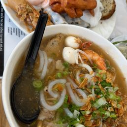 Large Banh Canh Tom Cua and banh cuon dac biet