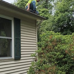 Cleaned out gutters out too for free!