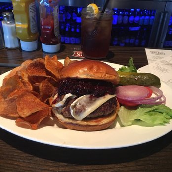 Spears Bourbon Burgers Beer - Wild boar burger. Over cooked and way too much blackberry jam. - New American Near Me - Wheeling, Illinois Spears Bourbon Burgers Beer - Wild boar burger. Over cooked and way too much blackberry jam. - New American Near Me - Wheeling, Illinois
