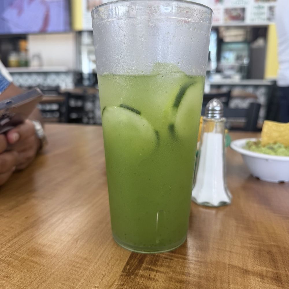 El Carnal Mexican Restaurant - Agua Fresca de Pepino con Limon - Mexican Near Me - Margate, Florida