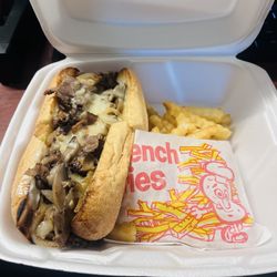 Andy's Sandwich Shoppe - Cheesesteak and Fries