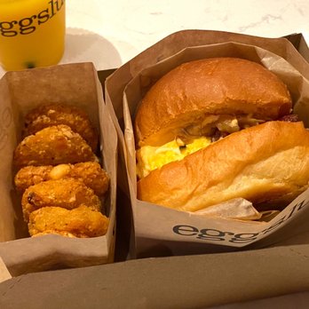 Eggslut - Fairfax Sandwich and Truffle Hashbrowns - Breakfast & Brunch Near Me - Las Vegas, Nevada