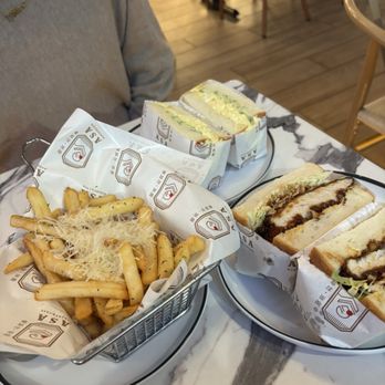 Asa Bakery & Cafe - Truffle Fries Egg Sando Chicken Katsu Sando - Bakeries Near Me - San Diego, California