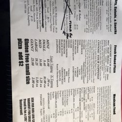 Hip Pocket Pizza Parlor - Menu page 2