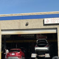 Fullerton Discount Tire Center - My car being worked on