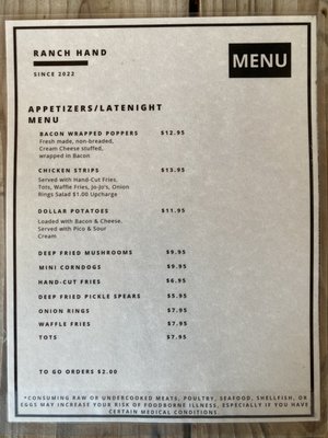 Menu photo 3 Ranch Hand Bar and Grill Christmas Valley, OR Menu photo 3 Ranch Hand Bar and Grill Christmas Valley, OR