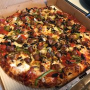 Photo of Barro's Pizza - Phoenix, AZ, United States. Large Barro's Special, no Ham, sub Italian Sausage and Black Olives
