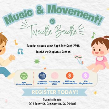 Tweedle Beedle - Music and Movement Class at Tweedle Beedle - Children's Clothing Near Me - Summerville, South Carolina Tweedle Beedle - Music and Movement Class at Tweedle Beedle - Children's Clothing Near Me - Summerville, South Carolina
