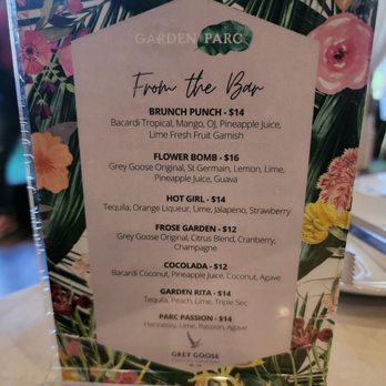 Garden Parc - Drink Menu - Venues & Event Spaces Near Me - Atlanta, Georgia Garden Parc - Drink Menu - Venues & Event Spaces Near Me - Atlanta, Georgia