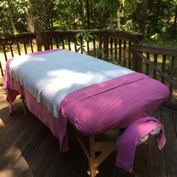 Melissa Rocks Massage - Yes, you can have your massage outside if you want! If you've got the space and privacy, I'm happy to work outdoors.