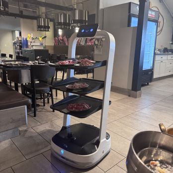 2N1 Korean BBQ - Robot delivering food, don't know what you have to do to get robot service - Korean Near Me - Temecula, California