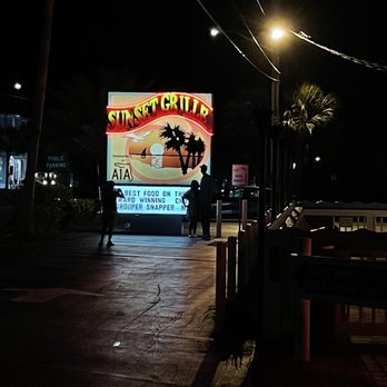 Sunset Grille - Sign - Seafood Near Me - Saint Augustine, Florida