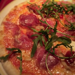 Restaurant Teatro - Pizza med trøffelsalami @Teatro - veldig smakfullt!