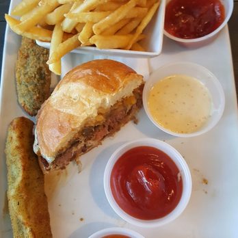 Otter Bar And Burger - Taking the remaining sauces, ketchup, fries, fried pickles, and half Porky Pine burger home (4/22/21) - Bars Near Me - Seattle, Washington Otter Bar And Burger - Taking the remaining sauces, ketchup, fries, fried pickles, and half Porky Pine burger home (4/22/21) - Bars Near Me - Seattle, Washington