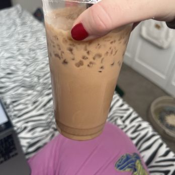 Tres Gatos Coffee - Iced dark side of the moon with oat milk - Desserts Near Me - Midvale, Utah Tres Gatos Coffee - Iced dark side of the moon with oat milk - Desserts Near Me - Midvale, Utah
