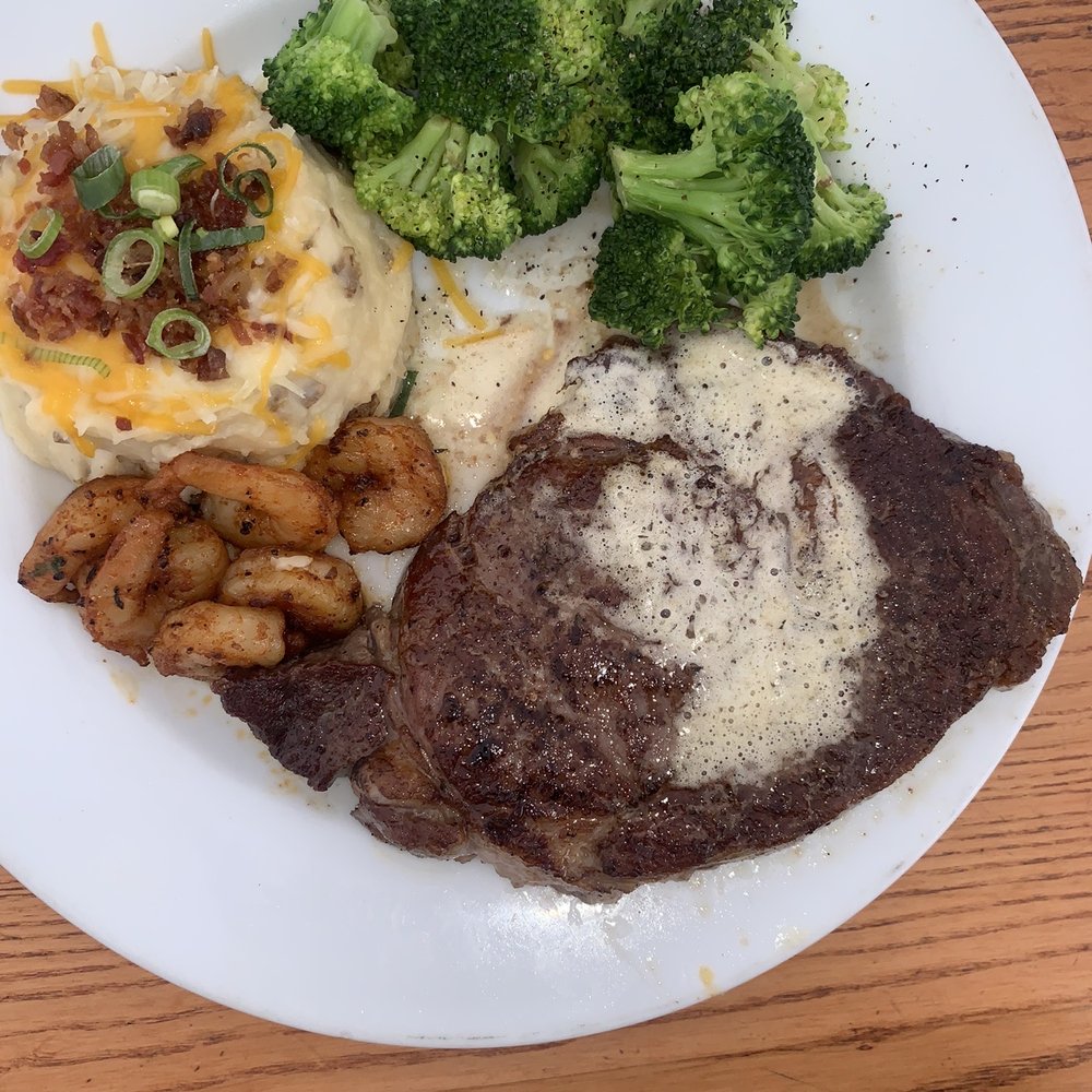 Chili's - Robe eye steak dinner with upgrade add shrimp. - Tex-Mex Near Me - Manteca, California